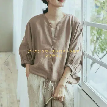 [ 2024 SS ] 린넨 드로스트 돌먼 블라우스 어반 리서치 도어스