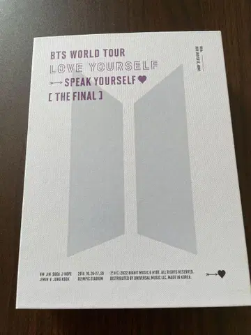 BTS WORLD TOUR LOVE YOURSELF DVD