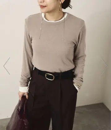JOURNAL STANDARD 레이온 베어 골지 크루넥 풀오버