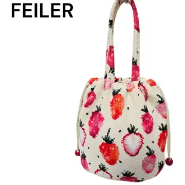 FEILER 스트로베리 도트 복조리 백 아이보리 완판템