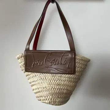 Christian Louboutin 바스켓 백 베이지/브라운