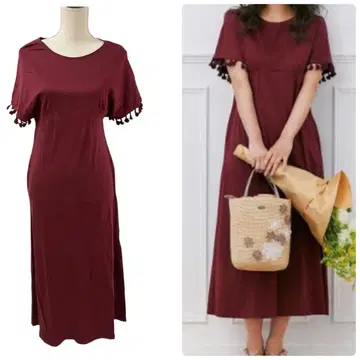 정가 18000엔 TOCCA cutsew 롱 드레스 원피스