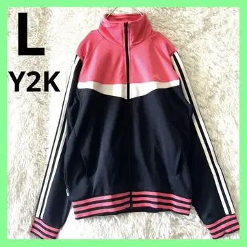 adidas 아디다스 집업 재킷 핑크/블랙 Y2K 구제 여성 의류