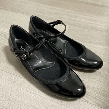 REGAL 펌프스 블랙 스트랩 24.5cm