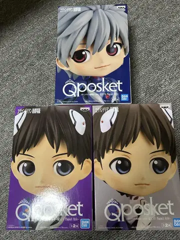 Qposket 에반게리온 이카리 신지 나기사 카오루 3개 세트