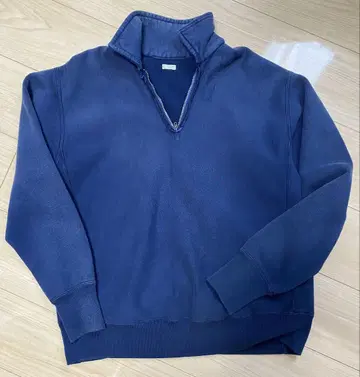 A.PRESSE Vintage Half Zip 스웨트 셔츠