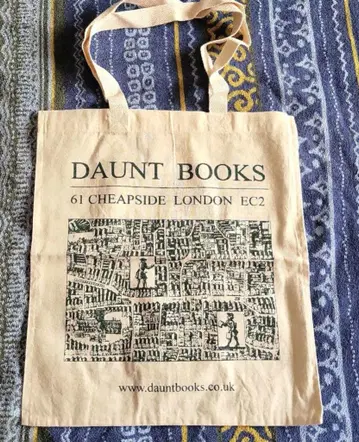 미사용 런던 구매 Daunt Books 지도 디자인 토트백 에코