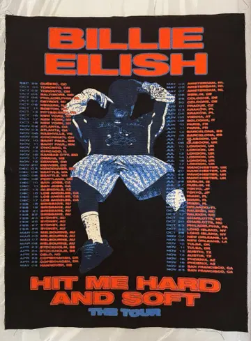 Billie Eilish 천 포스터 2025 투어 빌리 아이리시