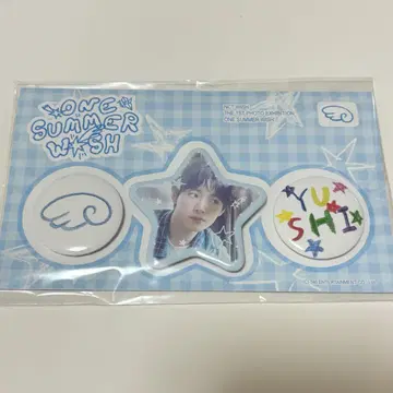 nct wish ONE SUMMER WISH 유우시 핀 버튼 세트