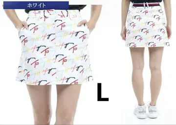 [ 화이트 L ] 로고 모노그램 스커트 여성용 타미힐피거