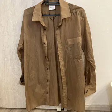 KATION 시어 브라운 긴팔 셔츠 M