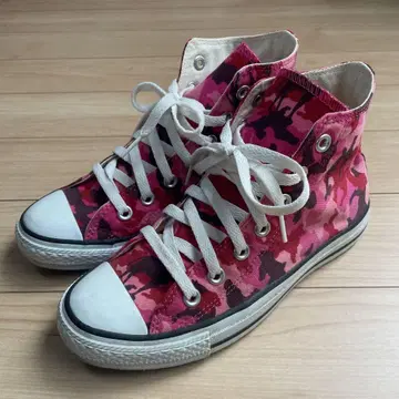 CONVERSE ALL STAR 하이컷 스니커즈 핑크 카모플라쥬