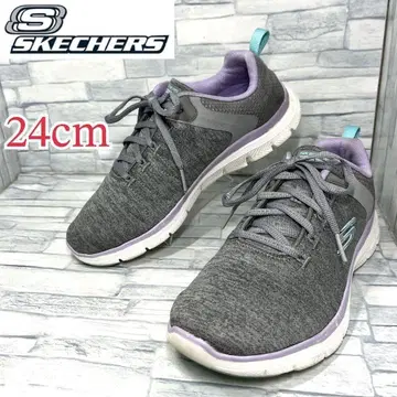 새상품급 SKECHERS 스니커즈 FLEX APPEAL 그레이 24cm