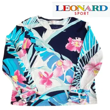 LEONARD SPORT 레오나르 꽃무늬 코튼 티셔츠 42