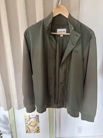 LACOSTE 올리브 그린 자켓 US M