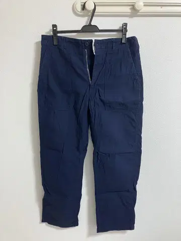 ENGINEERED GARMENTS 코튼 퍼티그 팬츠 네이비