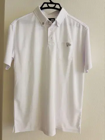 New Era 화이트 폴로 셔츠