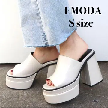 EMODA 탱크솔 하이힐 샌들