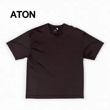 [ 새상품급 ] ATON 에이톤 오버사이즈 티셔츠 무지 브라운
