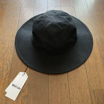 MUJI Labo 잘 타지 않는 소재를 사용한 햇, 블랙