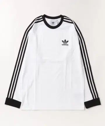 adidas 긴팔 T셔츠 화이트/블랙