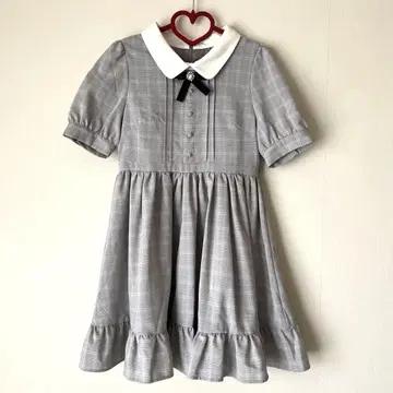 새상품급 에블린 원피스 그레이 체크