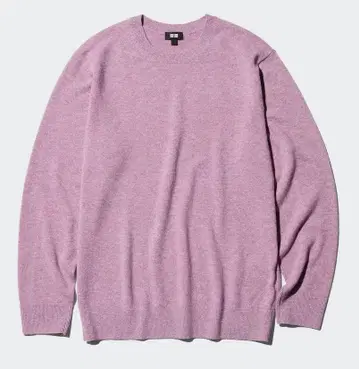 UNIQLO 캐시미어 니트 XL 퍼플 유니클로
