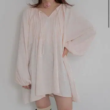 핀턱 튜닉 셔츠 핑크 jumelle