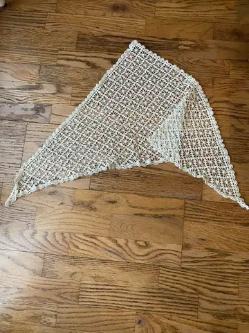 레이스 뜨개질 헤어드레스 바부슈카 handmade