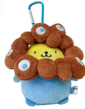 오사카 엑스포 먝먝 코스프레 봉제 인형 카라비너 키링 폼폼푸딩