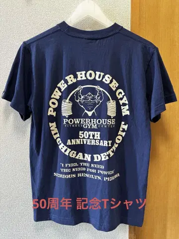 POWERHOUSE GYM 50주년 기념 티셔츠 네이비