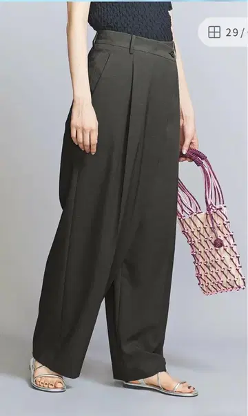 BEAUTY&YOUTH UNITED ARROWS 랩 와이드 팬츠