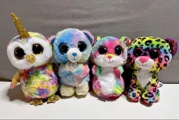 컬러풀 봉제 인형 Ty 4개 세트