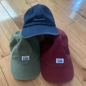Lee 캡 3 올리브 레드 네이비