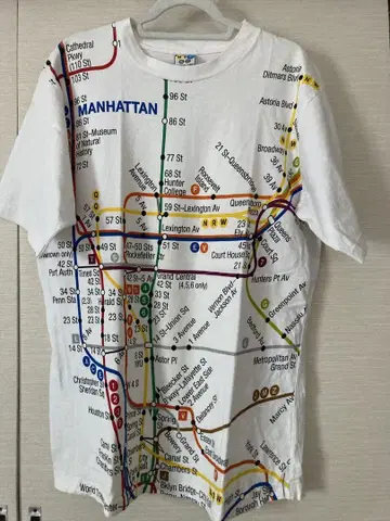 NYC Subway Line 티셔츠 XL
