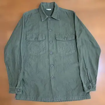 U.S.ARMY 유틸리티 셔츠 코튼 새틴 OG-107 15 1/2