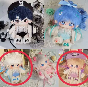 봉제인형 옷 2벌 세트 20cm 면화와와 누이옷
