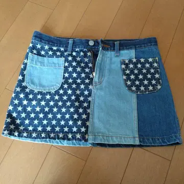 Hysteric Glamour 별 패턴 데님 미니 스커트