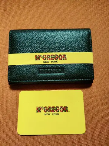 [새상품] McGREGOR 블랙 가죽 카드 케이스