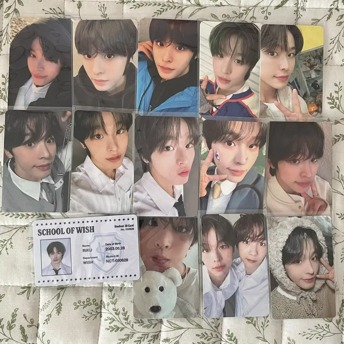 Nct Wish Riku poca wts / photocard sionyoo wooshi jaehee ryo sakya