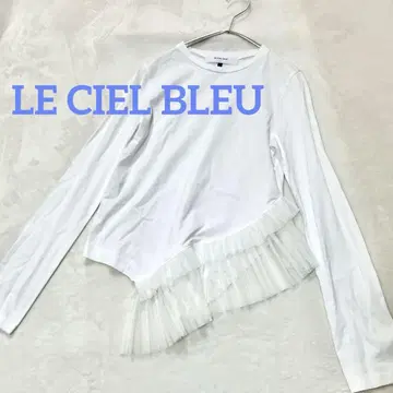 LE CIEL BLEU 르쉘블루 퓨어 화이트 시어 튤 롱티