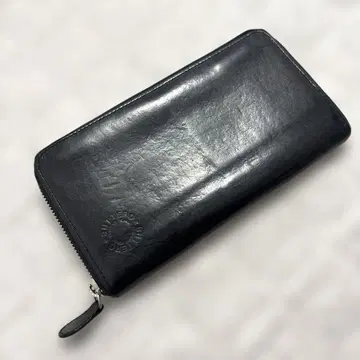 BUTTERO 부테로 장지갑 가죽 라운드 지퍼 블랙