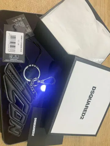 DSQUARED2 로고 블랙 키링