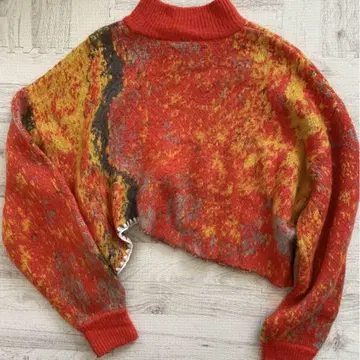 UND RUST ARTKNIT TOP 오렌지색 겨울