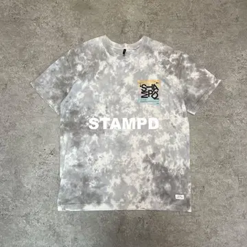 STAMPD Tumble 타이다이 Tee Gray L 타이다이T