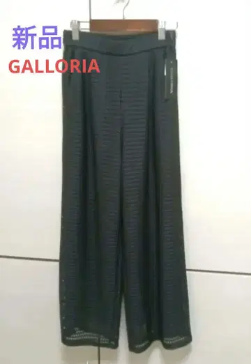 새상품 택 포함 GALLORIA 갤로리아 팬츠 바지 블랙 레이스 S