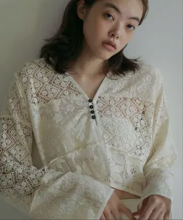 anuke 패치워크 레이스 가디건