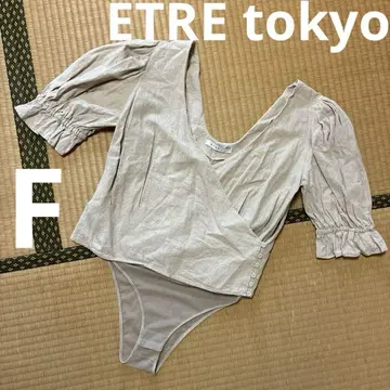 ETRE tokyo 린넨 캐시미어 바디수트 블라우스
