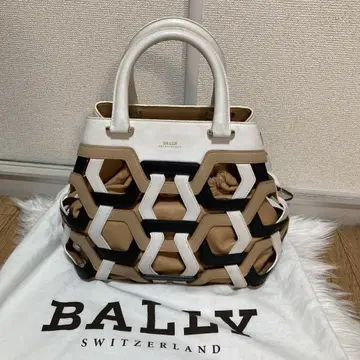 BALLY 발리 핸드백 파피용 백 소가죽 실크