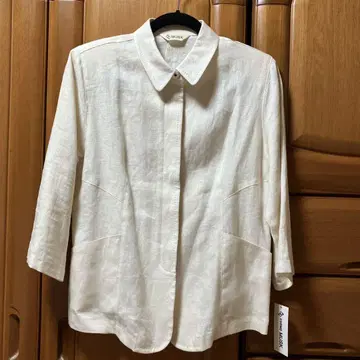 미사용품 MURUA 린넨 자켓 화이트